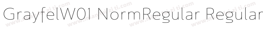 GrayfelW01 NormRegular Regular字体转换